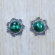 925 Sterling Silver Malachite Gemstone Designer Jewelry New Stud Earring SJWES-246