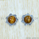 Tiger Eye 925 Sterling Silver Earrings (SJWES-247) Tiger Eye 925 Sterling Silver Earrings (SJWES-247)
