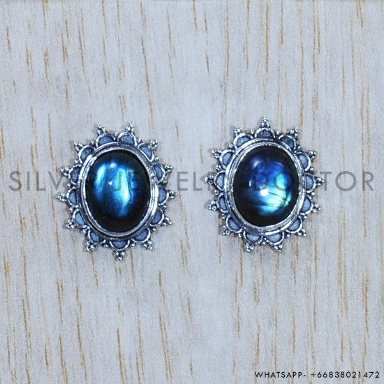 Labradorite 925 Sterling Silver Earrings (SJWES-259) Labradorite 925 Sterling Silver Earrings (SJWES-259)