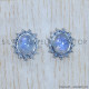 Rainbow Moonstone 925 Sterling Silver Earrings (SJWES-264) Rainbow Moonstone 925 Sterling Silver Earrings (SJWES-264)