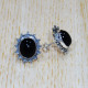 925 Sterling Silver Black Onyx Gemstone Designer Jewelry New Stud Earring SJWES-266