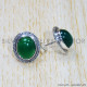 Green Onyx 925 Sterling Silver Earrings (SJWES-278)