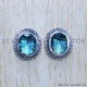 Blue Topaz 925 Sterling Silver Earrings (SJWES-284) Blue Topaz 925 Sterling Silver Earrings (SJWES-284)