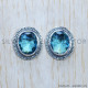 Blue Topaz 925 Sterling Silver Earrings (SJWES-286) Blue Topaz 925 Sterling Silver Earrings (SJWES-286)