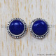 Lapis Lazuli 925 Sterling Silver Stud Earrings (SJWES-29) Lapis Lazuli 925 Sterling Silver Stud Earrings (SJWES-29)