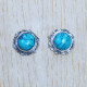 925 Sterling Silver Jewelry Turquoise Gemstone New Fashion Stud Earring SJWES-296