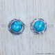 Turquoise 925 Sterling Silver Earrings (SJWES-296)