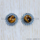 Tiger Eye 925 Sterling Silver Earrings (SJWES-313) Tiger Eye 925 Sterling Silver Earrings (SJWES-313)