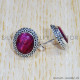 Ruby 925 Sterling Silver Earrings (SJWES-328) Ruby 925 Sterling Silver Earrings (SJWES-328)