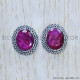 Ruby 925 Sterling Silver Earrings (SJWES-328) Ruby 925 Sterling Silver Earrings (SJWES-328)