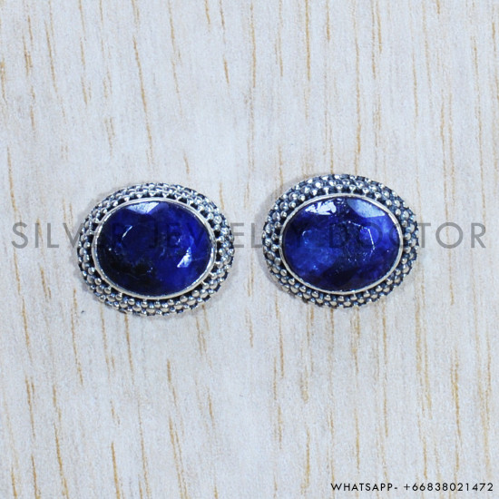 Sapphire 925 Sterling Silver Earrings (SJWES-329) Sapphire 925 Sterling Silver Earrings (SJWES-329)