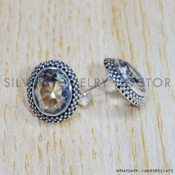 Crystal 925 Sterling Silver Earrings (SJWES-331) Crystal 925 Sterling Silver Earrings (SJWES-331)