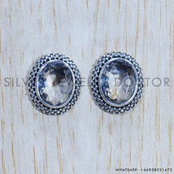 Crystal 925 Sterling Silver Earrings (SJWES-331)