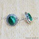 Malachite 925 Sterling Silver Earrings (SJWES-334)