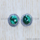 Malachite 925 Sterling Silver Earrings (SJWES-334)