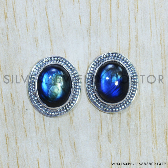 Labradorite 925 Sterling Silver Earrings (SJWES-340) Labradorite 925 Sterling Silver Earrings (SJWES-340)