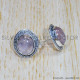 Rose Quartz 925 Sterling Silver Earrings (SJWES-341) Rose Quartz 925 Sterling Silver Earrings (SJWES-341)