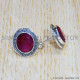 Ruby 925 Sterling Silver Earrings (SJWES-346) Ruby 925 Sterling Silver Earrings (SJWES-346)