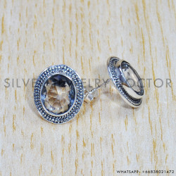 Crystal 925 Sterling Silver Earrings (SJWES-348) Crystal 925 Sterling Silver Earrings (SJWES-348)