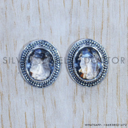 Crystal 925 Sterling Silver Earrings (SJWES-348)