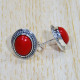 925 Sterling Silver Unique Jewelry Coral Gemstone Nice Stud Earring SJWES-355