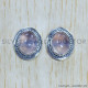 Rose Quartz 925 Sterling Silver Earrings (SJWES-358) Rose Quartz 925 Sterling Silver Earrings (SJWES-358)