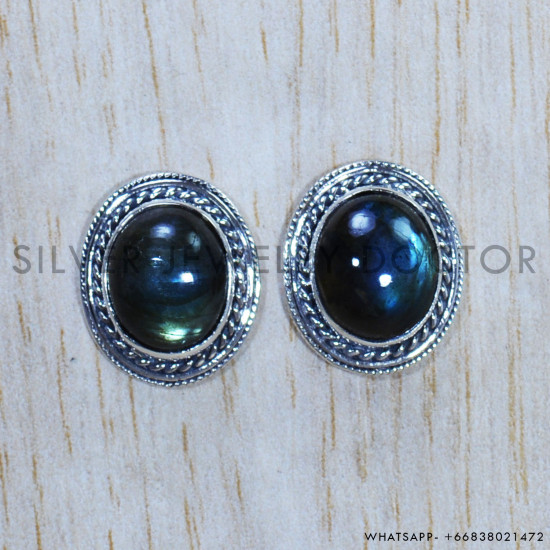 Labradorite 925 Sterling Silver Earrings (SJWES-359) Labradorite 925 Sterling Silver Earrings (SJWES-359)