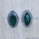 Emerald 925 Sterling Silver Earrings (SJWES-365) Emerald 925 Sterling Silver Earrings (SJWES-365)