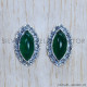 Green Onyx 925 Sterling Silver Earrings (SJWES-367) Green Onyx 925 Sterling Silver Earrings (SJWES-367)