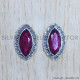 Ruby 925 Sterling Silver Earrings (SJWES-373) Ruby 925 Sterling Silver Earrings (SJWES-373)