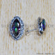 Mystic Topaz 925 Sterling Silver Earrings (SJWES-378) Mystic Topaz 925 Sterling Silver Earrings (SJWES-378)