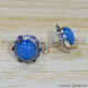 Chalcedony 925 Sterling Silver Stud Earrings (SJWES-379)