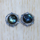 Anniversary Gift Jewelry 925 Sterling Silver Labradorite Gemstone Stud Earrings SJWES-380
