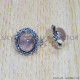 Rose Quartz 925 Sterling Silver Earrings (SJWES-394) Rose Quartz 925 Sterling Silver Earrings (SJWES-394)