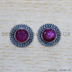 Ruby 925 Sterling Silver Earrings (SJWES-397) Ruby 925 Sterling Silver Earrings (SJWES-397)