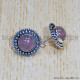 Rose Quartz 925 Sterling Silver Earrings (SJWES-398) Rose Quartz 925 Sterling Silver Earrings (SJWES-398)