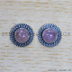 Rose Quartz 925 Sterling Silver Earrings (SJWES-398) Rose Quartz 925 Sterling Silver Earrings (SJWES-398)