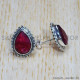 Ruby 925 Sterling Silver Earrings (SJWES-404) Ruby 925 Sterling Silver Earrings (SJWES-404)