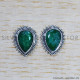 Emerald 925 Sterling Silver Earrings (SJWES-407) Emerald 925 Sterling Silver Earrings (SJWES-407)
