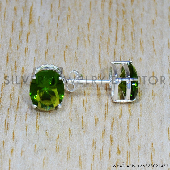 Peridot 925 Sterling Silver Earrings (SJWES-423) Peridot 925 Sterling Silver Earrings (SJWES-423)