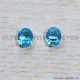 Blue Topaz 925 Sterling Silver Earrings (SJWES-424)