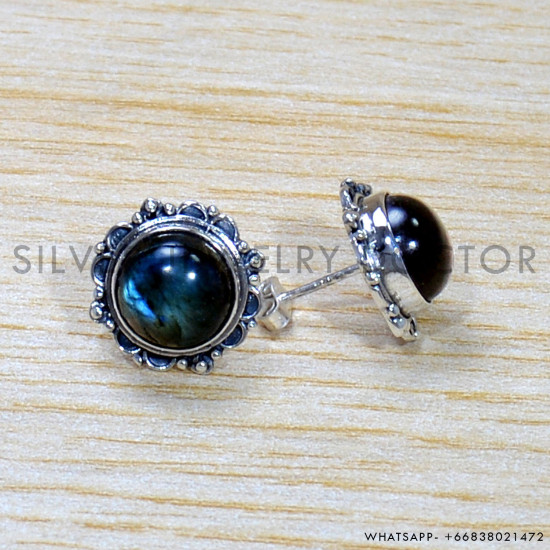 Labradorite 925 Sterling Silver Earrings (SJWES-429) Labradorite 925 Sterling Silver Earrings (SJWES-429)