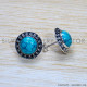Turquoise 925 Sterling Silver Earrings (SJWES-430) Turquoise 925 Sterling Silver Earrings (SJWES-430)