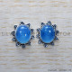 Blue Chalcedony 925 Sterling Silver Earrings (SJWES-433) Blue Chalcedony 925 Sterling Silver Earrings (SJWES-433)