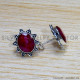Ruby 925 Sterling Silver Earrings (SJWES-437) Ruby 925 Sterling Silver Earrings (SJWES-437)