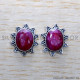 Ruby 925 Sterling Silver Earrings (SJWES-437) Ruby 925 Sterling Silver Earrings (SJWES-437)