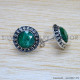 Emerald 925 Sterling Silver Earrings (SJWES-439) Emerald 925 Sterling Silver Earrings (SJWES-439)