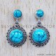 Turquoise 925 Sterling Silver Stud Earrings (SJWES-44) Turquoise 925 Sterling Silver Stud Earrings (SJWES-44)