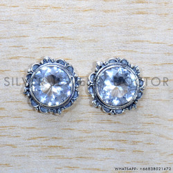 Crystal 925 Sterling Silver Earrings (SJWES-442)