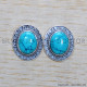 Turquoise 925 Sterling Silver Earrings (SJWES-448) Turquoise 925 Sterling Silver Earrings (SJWES-448)